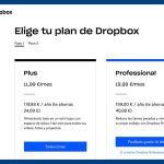 ahorra dinero con la suscripcion anual de dropbox